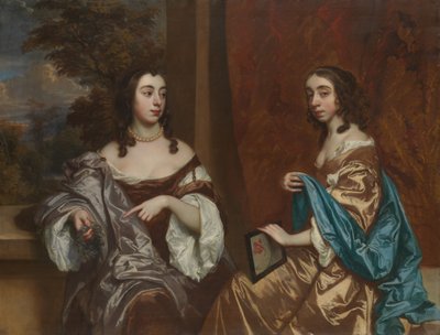 Mary Capel, poi Duchessa di Beaufort, e sua sorella Elizabeth, Contessa di Carnarvon da Peter Lely